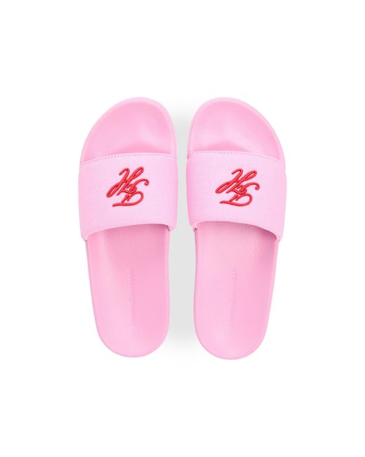 Tommy Hilfiger Pink Pool Sliders