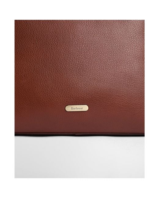 Barbour Brown Alder Leather Tote Bag