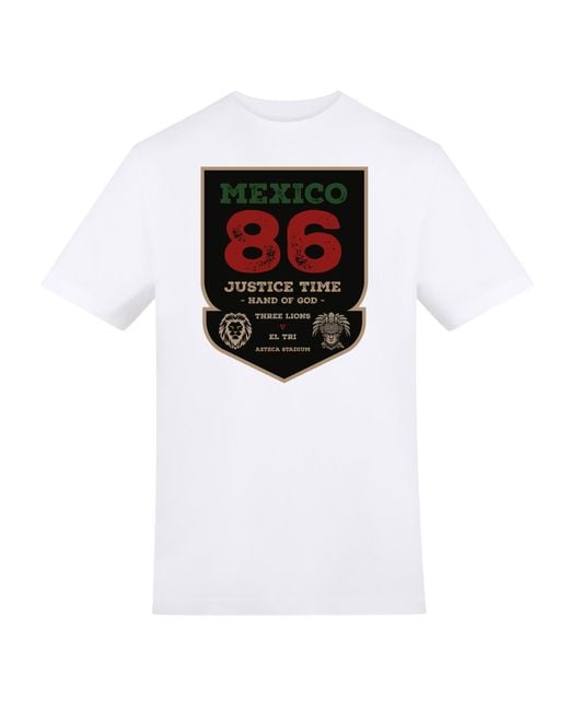 AWD Black Adults Printed Mexico 86 Fan Tee