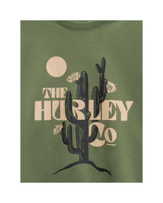 Hurley Green Graphic T-Shirt for men
