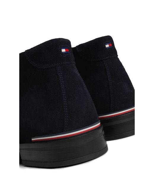 Tommy Hilfiger Black Suede Low Boots for men