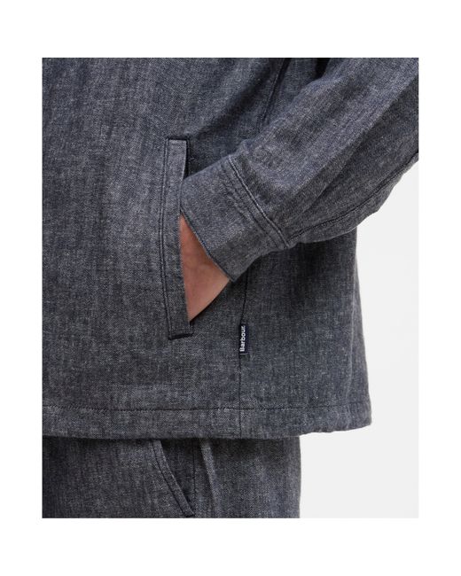 Barbour Blue Overshirt for men