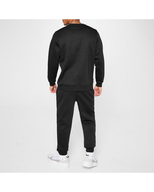 Lonsdale Black Essential Crew Sweater for men