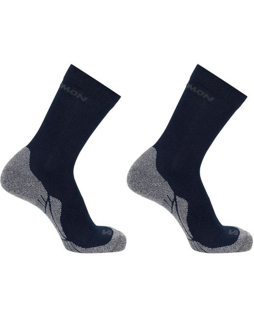 Salomon Blue Crew 2 Pack Walking Socks for men