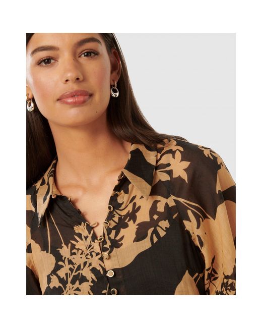 Forever New Brown Estelle Raglan Blouse