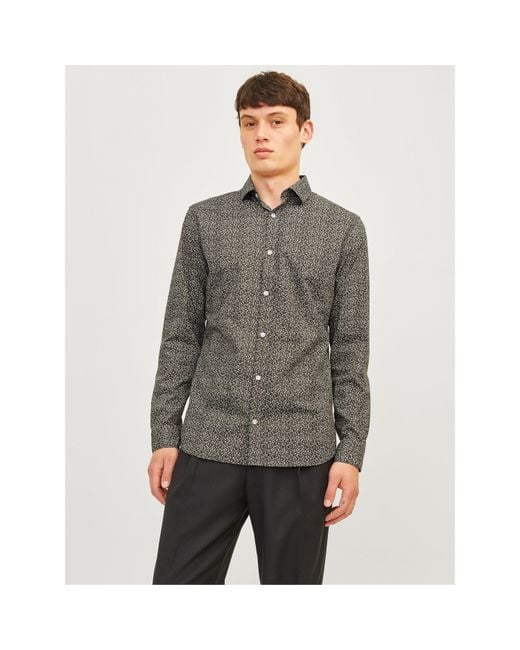 Jack & Jones Gray Slim Fit T-Shirt for men