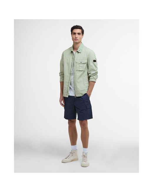 Barbour Green B.Intense Tarnett Structured Zip Harrington Jacket for men