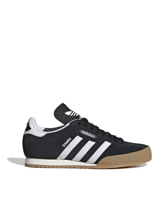Adidas Blue Originals Samba Suede Trainers for men