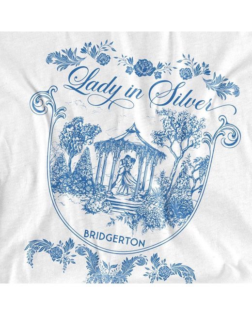 Bridgerton Blue Fairy Tale Gazebo Dancing T Shirt Whit