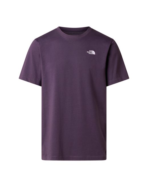 The North Face Purple Regular Fit Simple Dome T-Shirt for men
