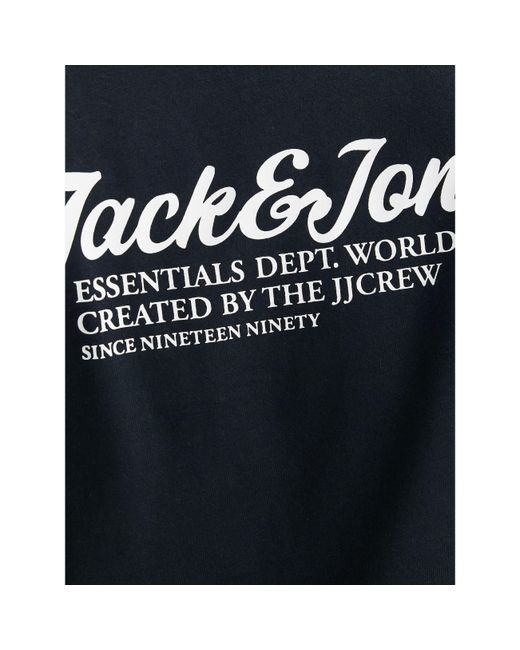 Jack & Jones Blue Jj Short Sleeve Logo Regular Fit T-Shirt for men