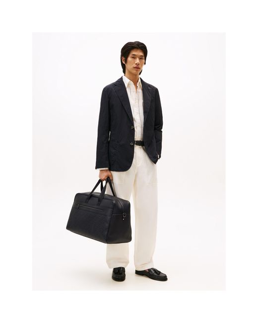 Tommy Hilfiger Black Th Monogram Duffle Bag for men