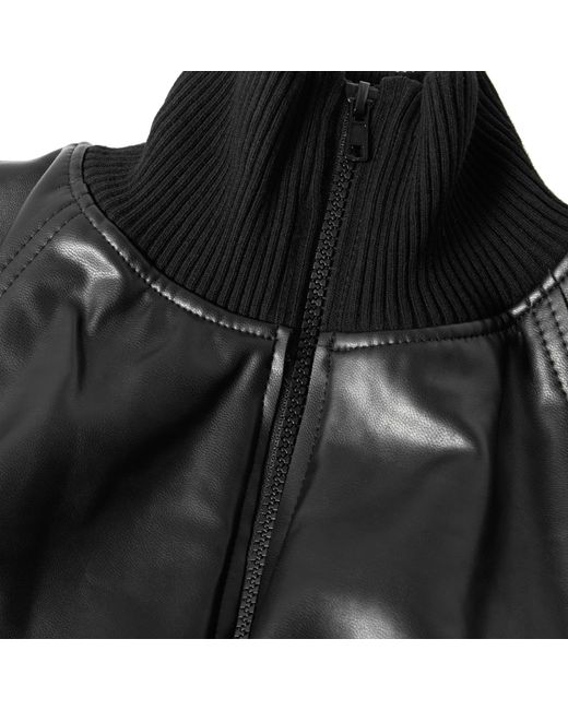 Norma Kamali Black Bomber Jacket