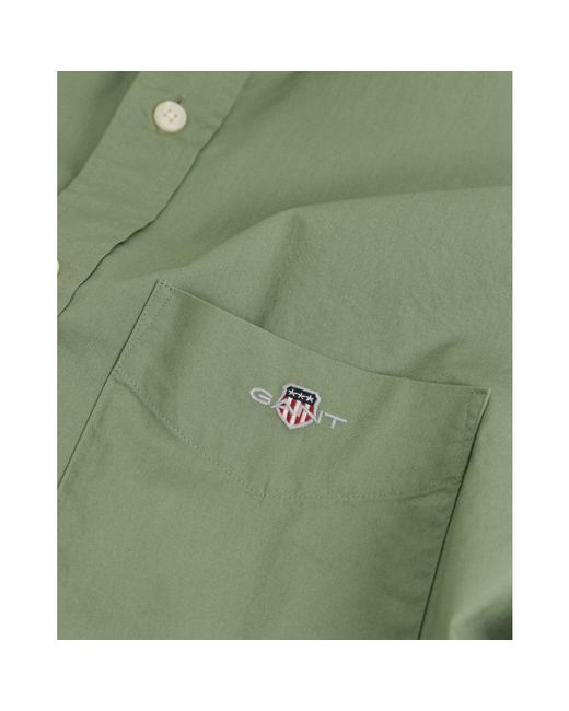 Gant Green Regular Fit Poplin Shirt for men