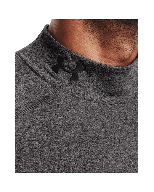 Under Armour Gray Coldgear Armour Fitted Mock for men