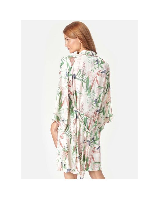 CCDK White Kimono Dressing Gown