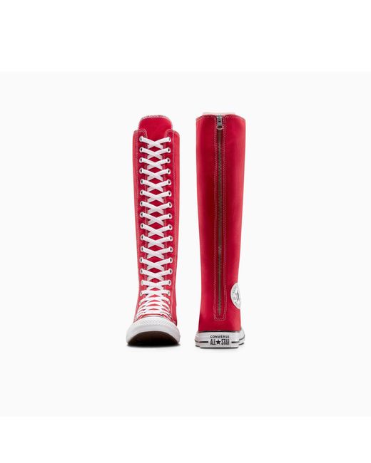 Converse Red Adults Chuck Taylor All Star Canvas High-Top Trainers