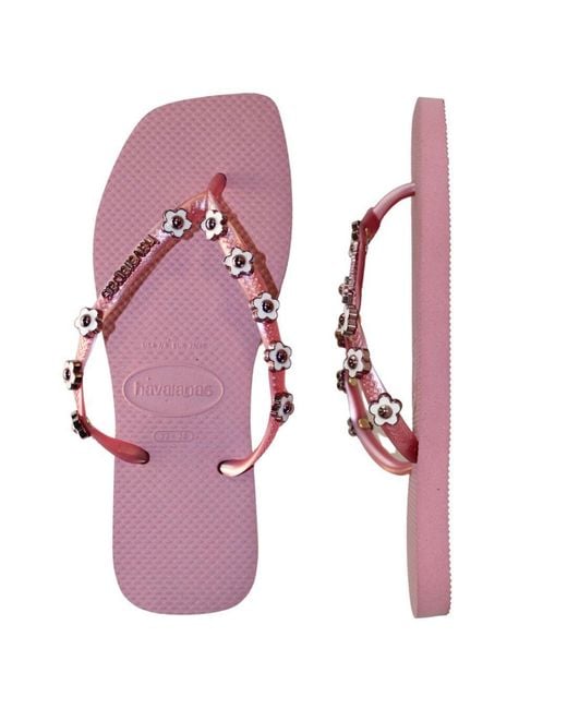 Havaianas Purple Square Stylish Flip Flops