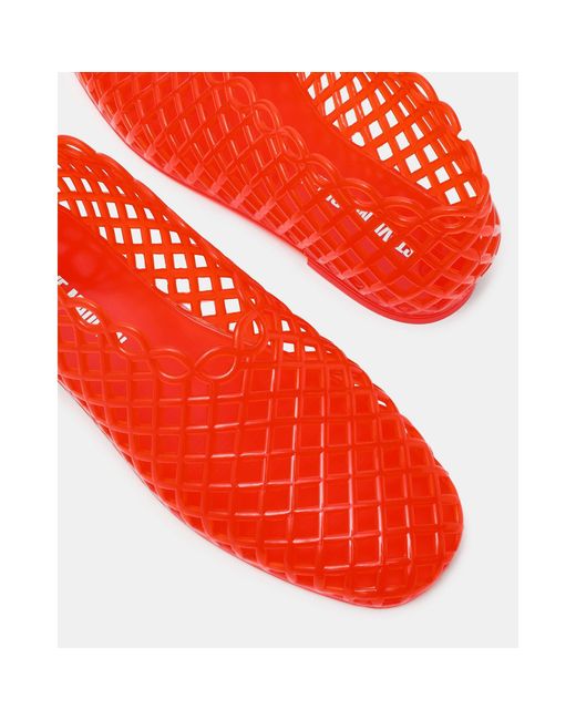 Steve Madden Red Jelly Shoes