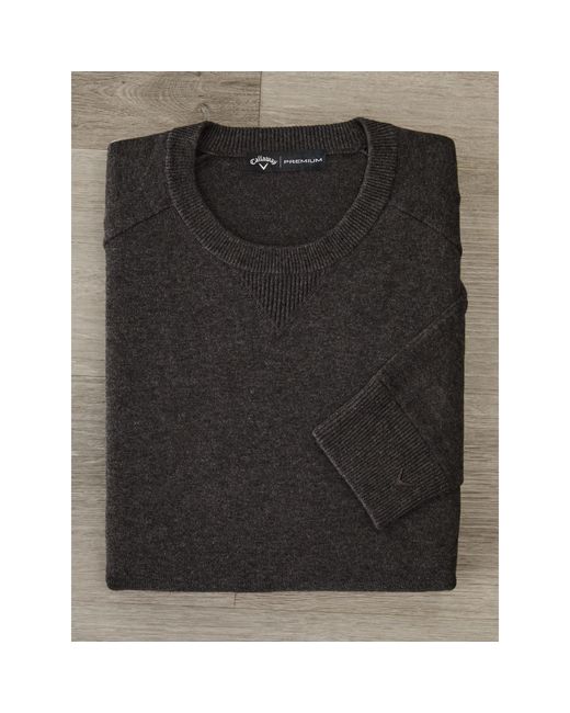 Callaway Apparel Black Long-Sleeve Crew Jumper for men