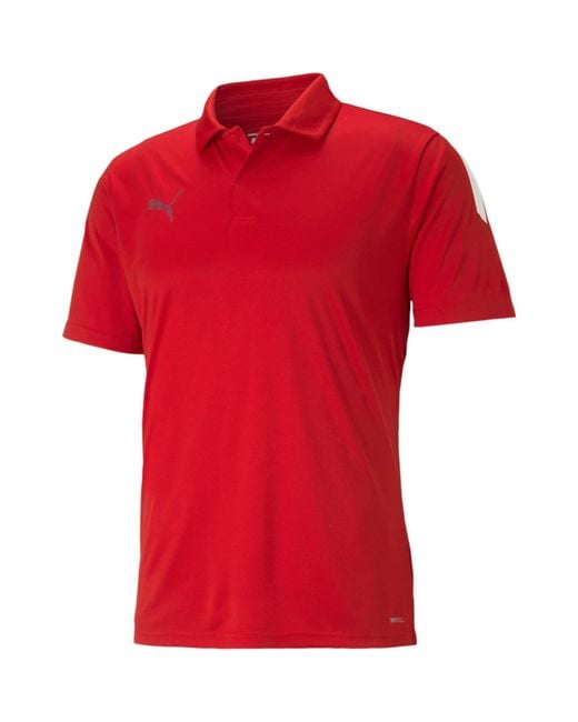 PUMA Red Teamliga Sideline Polo Shirt for men