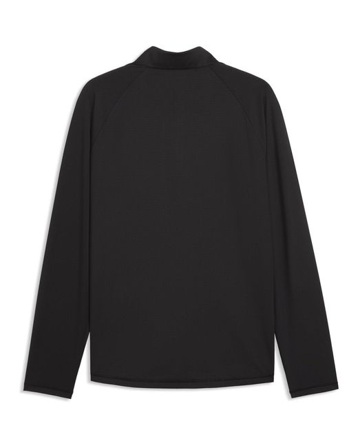 PUMA Black Pure Grid 1/4 Zip Pullover for men