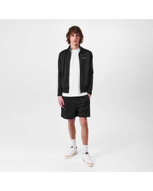 Palm Angels Black Logo Track Shorts for men