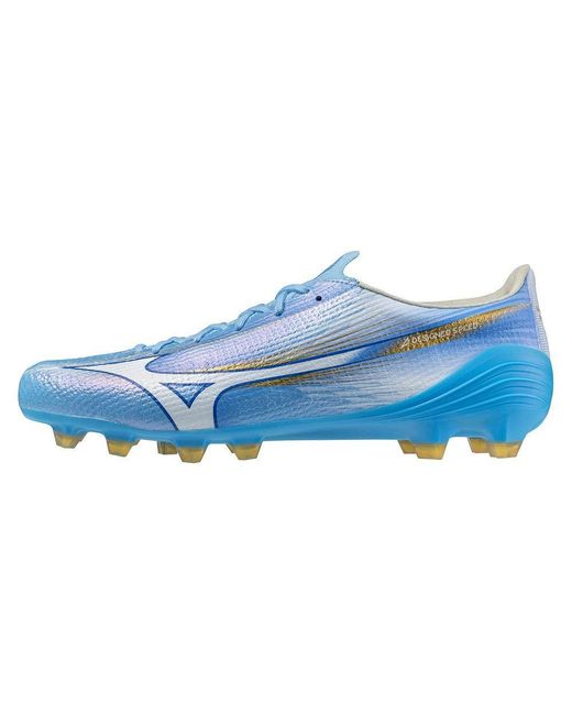Mizuno Blue Alpha Elite Soft Ground Rugby Boots for men
