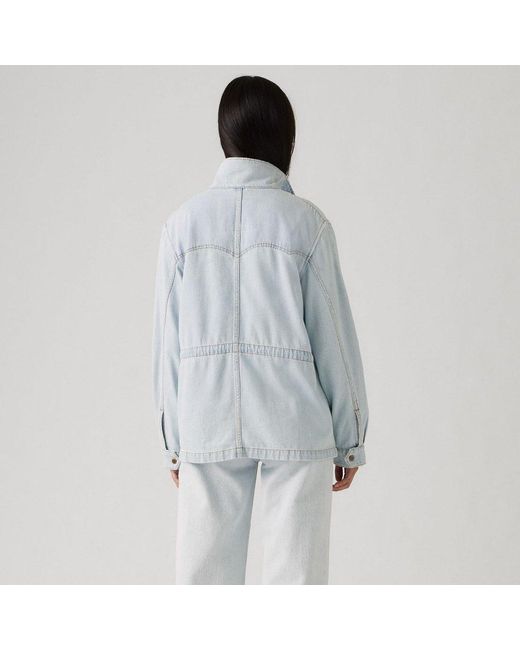 Levi's Blue Karlie Utly Jk Denim Jacket