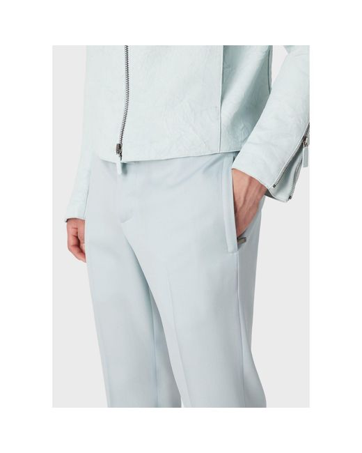 Emporio Armani Blue Trousers for men