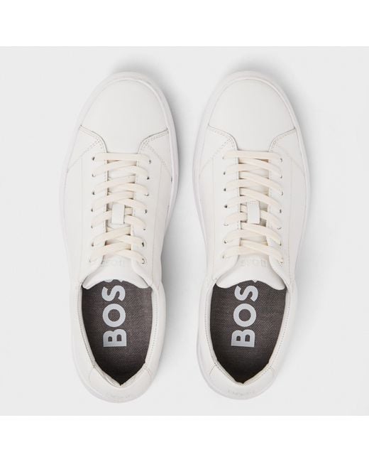 Boss White Enlight Low Trainers for men