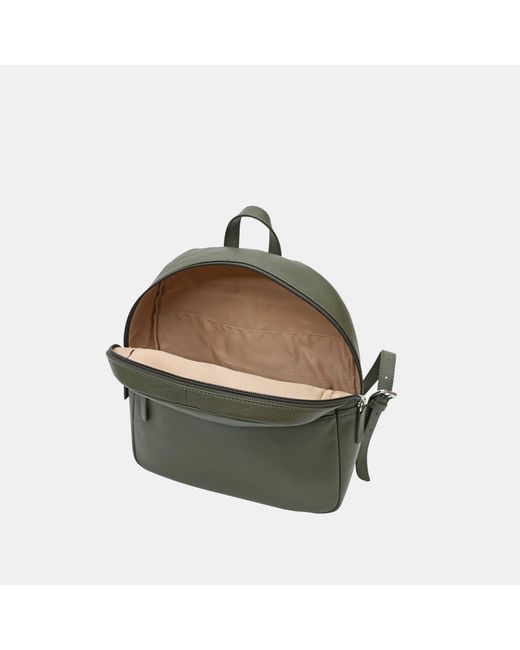 Firetrap Green Leather Zip Backpack