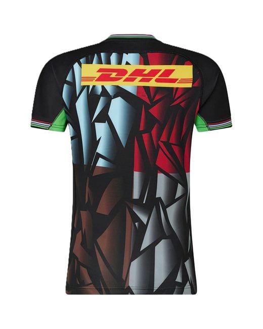 Castore Black Harlequins Rugby Shirt 2024 2025