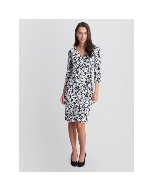 Gina Bacconi Blue Ethney Jersey Dress
