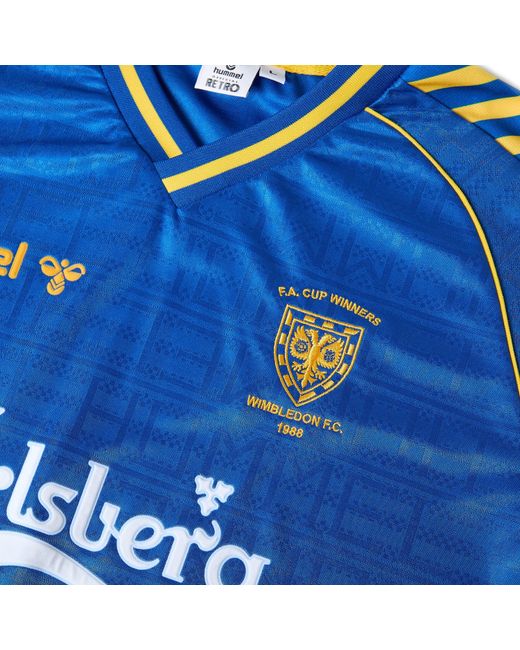 Team Blue Hummel Wimbledon Home Shirt 1998/89 for men