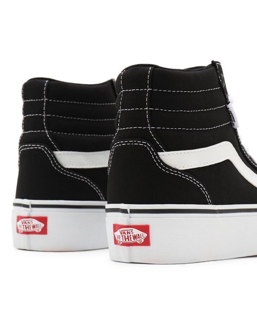 Vans Blue Filmore High Platform Canvas High-Top Trainers