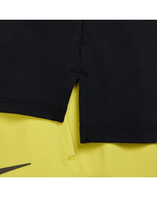 Nike Black Advantage Tennis Polo Shirt for men