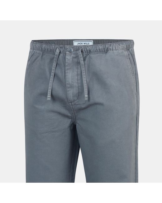 Jack Wills Blue Canvas Wide Leg Trousers for men