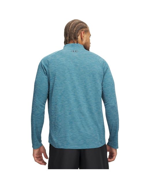 Under Armour Blue Tech ½ Zip Long Sleeve for men