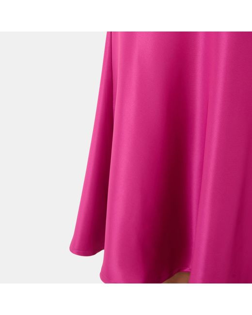 I Saw It First Pink Satin Bias Cut Maxi Skirt