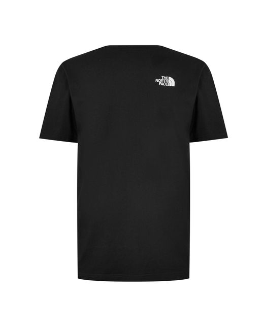 The North Face Black Regular Fit Simple Dome T-Shirt for men