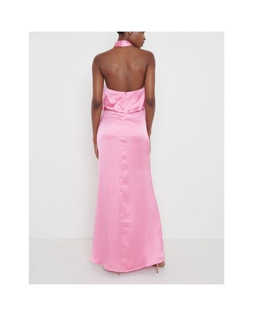 Pretty Lavish Pink Halter Maxi Dress