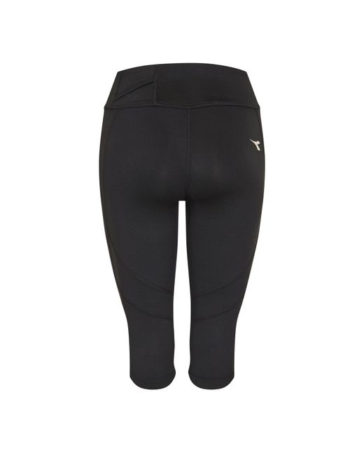 Diadora Black 3/4 Performance Gym Leggings