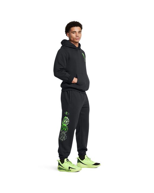 Under Armour Blue Curry Splash Graphic Joggers for men