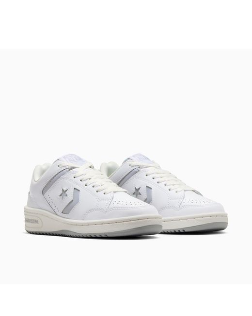 Converse White Adults Weapon Leather High-Top Trainers