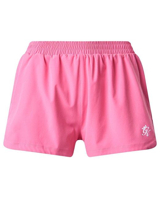Gym King Pink 365 Woven Running Short