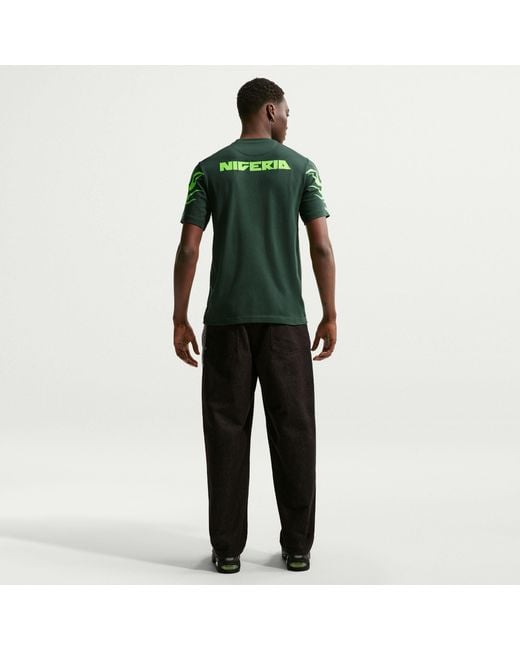 Nike Green Nigeria Primary Dri-Fit Soccer T-Shirt for men