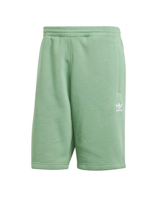 Adidas Green Trefoil Essentials Shorts for men