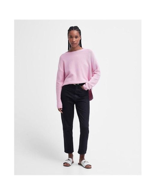 Barbour Pink Marine Knitted Jumper
