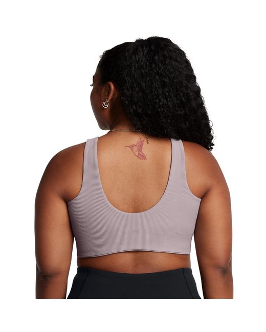 Under Armour Gray Rib Low Impact Sports Bra